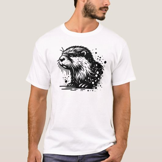 カワウソ Tシャツ (正面)