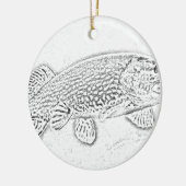 カワカマス セラミックオーナメント (左)