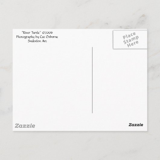 "カワガメ" ポストカード (裏面)