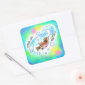 カワガラスちゃんスクエアシール スクエアシール (封筒)