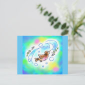 カワガラスちゃんポストカード ポストカード (スタンド正面)