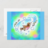 カワガラスちゃんポストカード ポストカード (正面/裏面)