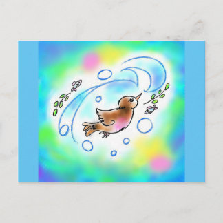 カワガラスちゃんポストカード ポストカード