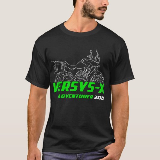カワサキ ヴェルシスＸ 300 アドベンチャラー Tシャツ (正面)