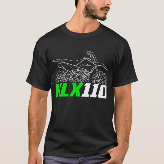 カワサキ KLX110 2010-2020 Tシャツ (正面)