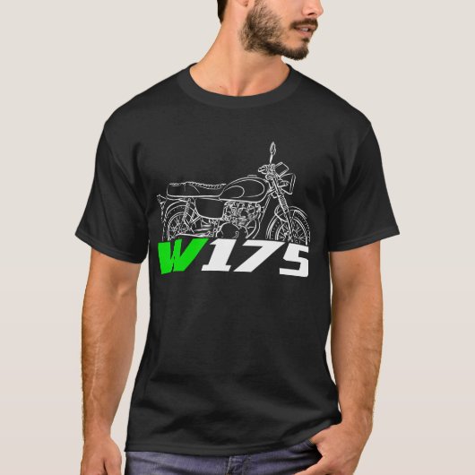 カワサキ W175 2017-2024 Tシャツ (正面)