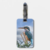 カワセミとウィロー ラゲッジタグ (裏面縦)