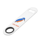 カワセミのデザインはちょうど名前を加えます スピード栓抜き (裏面アングル)