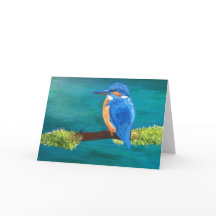 カワセミの空白のな挨拶状