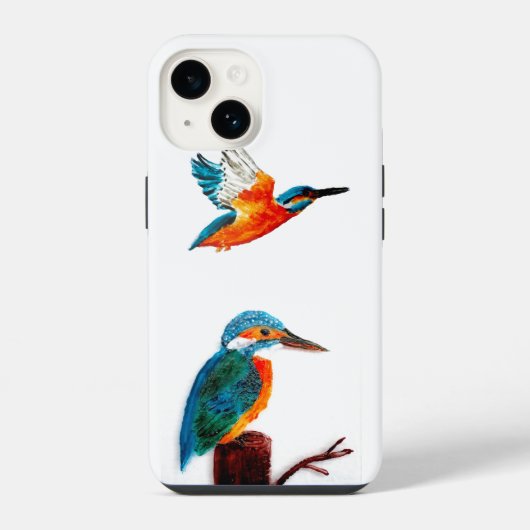 カワセミの美術2カワセミ iPhoneケース (裏面)