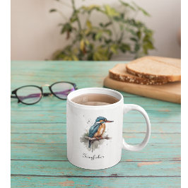 カワセミの静けさ コーヒーマグカップ