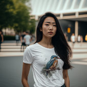 カワセミの静けさ Tシャツ