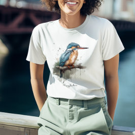 カワセミの静けさ Tシャツ