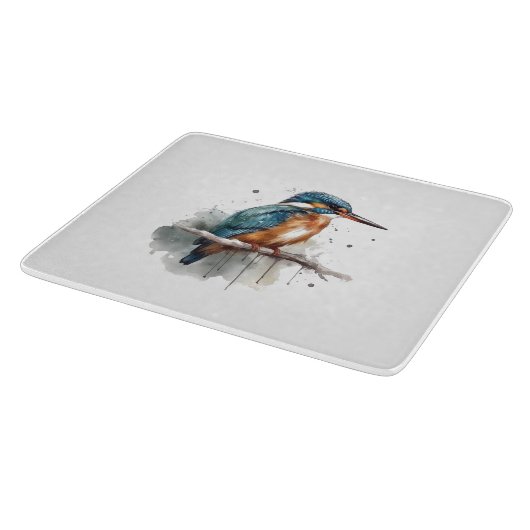 カワセミの静穏 カッティングボード (角)
