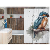 カワセミの静穏 シャワーカーテン