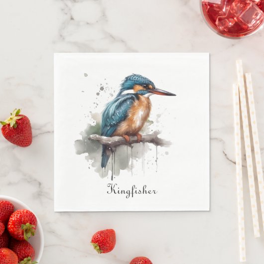 カワセミの静穏 スタンダードランチョンナプキン (インサイチュ)