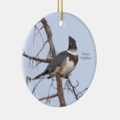 カワセミの鳥のオーナメント セラミックオーナメント (右)