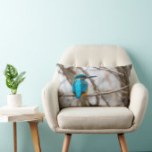 カワセミの鳥の屋内か屋外の枕 ランバークッション (椅子)