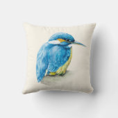 カワセミの鳥の芸術の装飾用クッション クッション (裏面)