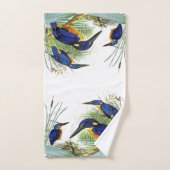 カワセミの鳥の野性生物の池の動物のBathタオル バスタオルセット (ハンドタオル)