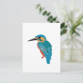 カワセミの鳥アート ポストカード (スタンド正面)
