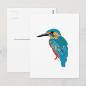 カワセミの鳥アート ポストカード (正面/裏面)