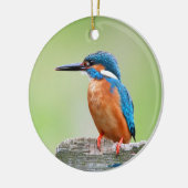 カワセミの鳥 セラミックオーナメント (左)