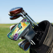 カワセミは水の上に身を寄せた野草 ゴルフヘッドカバー (インサイチュ)