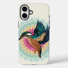 カワセミ曼荼羅 iPhone 16 PLUSケース