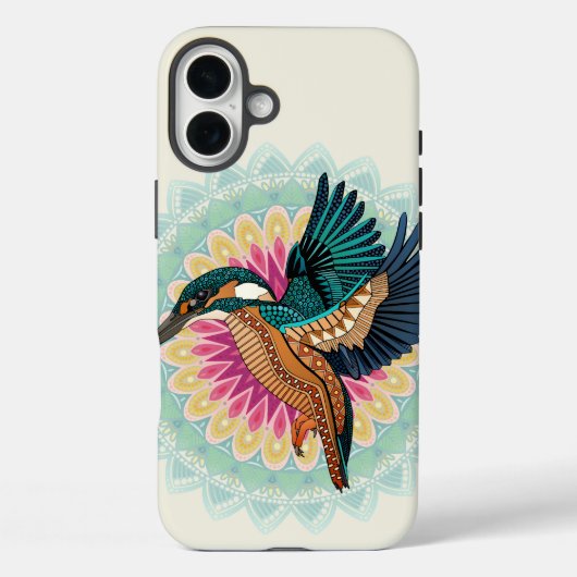 カワセミ曼荼羅 Case-Mate iPhoneケース (裏面)