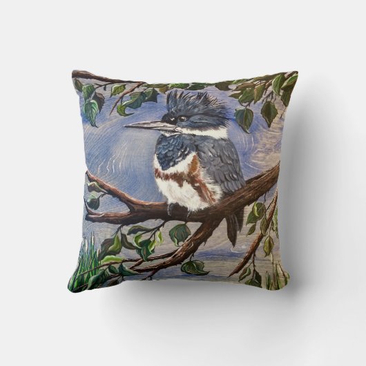 カワセミ枕 クッション (裏面)