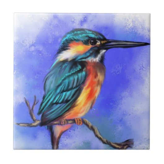 カワセミ瓦 タイル (正面)