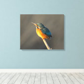 カワセミ キャンバスプリント (インサイチュ (ウッドフロア))