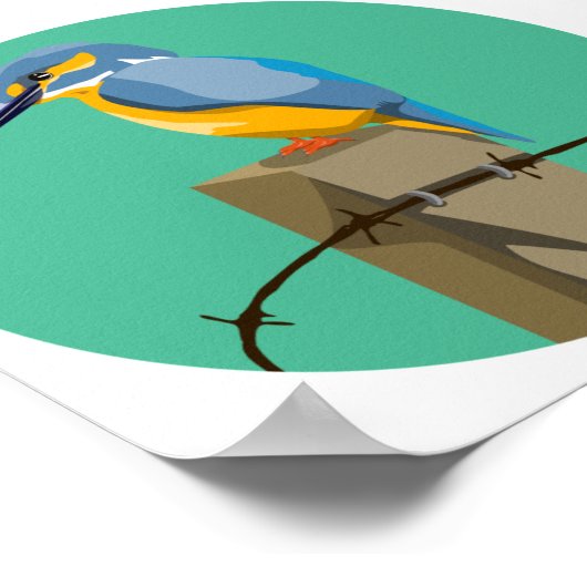 カワセミ ポスター (角)