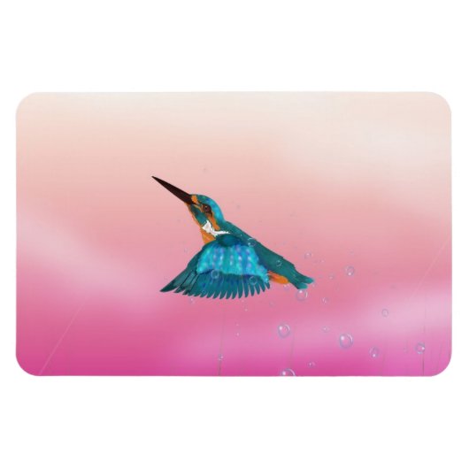 カワセミ マグネット (横)
