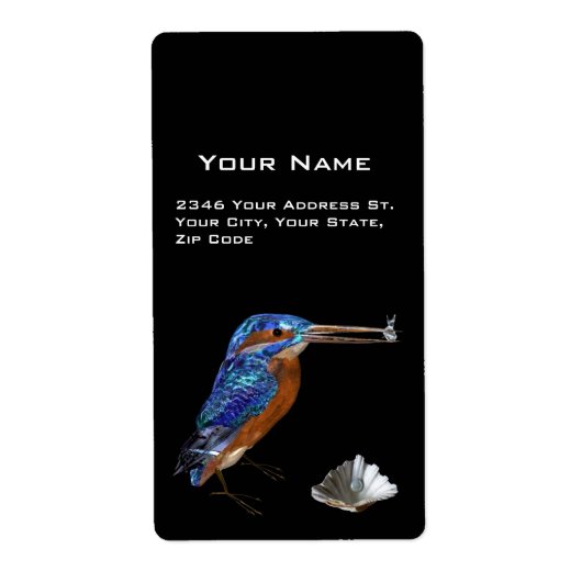 カワセミ ラベル (正面)