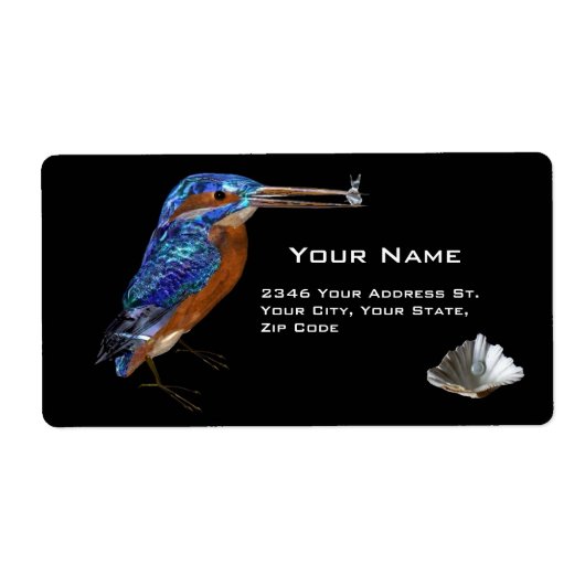 カワセミ ラベル (正面)