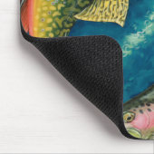 カワマスおよびニジマス マウスパッド (コーナー)