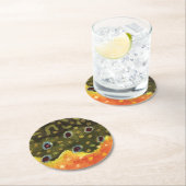 カワマスのはえの魚釣り ラウンドペーパーコースター (インサイチュ)