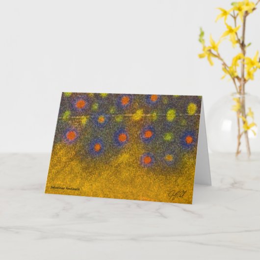 カワマス-カード カード (黄色い花)