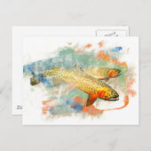 カワマス ポストカード (正面/裏面)