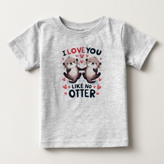 カワユイラブカワウソ ベビーTシャツ (正面)