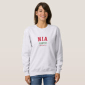 カワンザー NIA 目的 パーソナライズ スウェットシャツ (正面フル)
