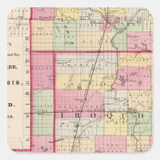 カンカエ、イロコイ、フォード郡 スクエアシール (正面)