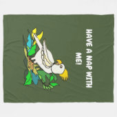 カンカン フリースブランケット (正面(横))