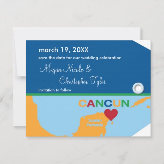 カンカン ラゲッジタグ Save the Date 発表 セーブザデート (正面)