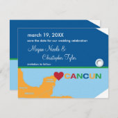 カンカン ラゲージタグ Save the Date 発表 招待状 (正面/裏面)