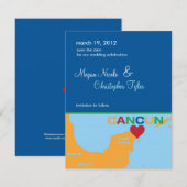 カンカン（Cancun） メキシコ Save the Date 発表 セーブザデート (正面/裏面)