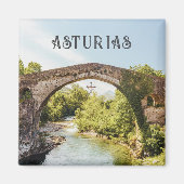カンガス・デ・オニス橋, アストゥリアス旅行 マグネット (正面)