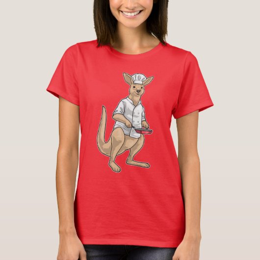 カンガルックックパン調理 Tシャツ (正面)